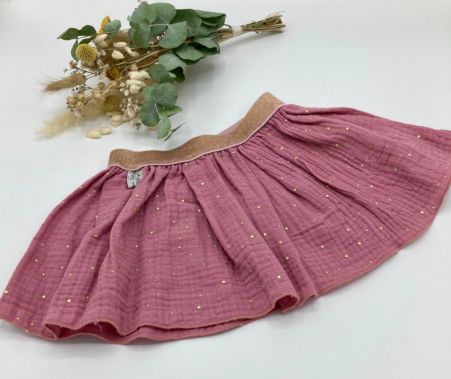 Jupette rose framboise bebe ou petite fille Mam zelle Miette Mam Zelle Miette