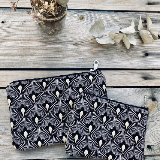 trousse plate noire art déco